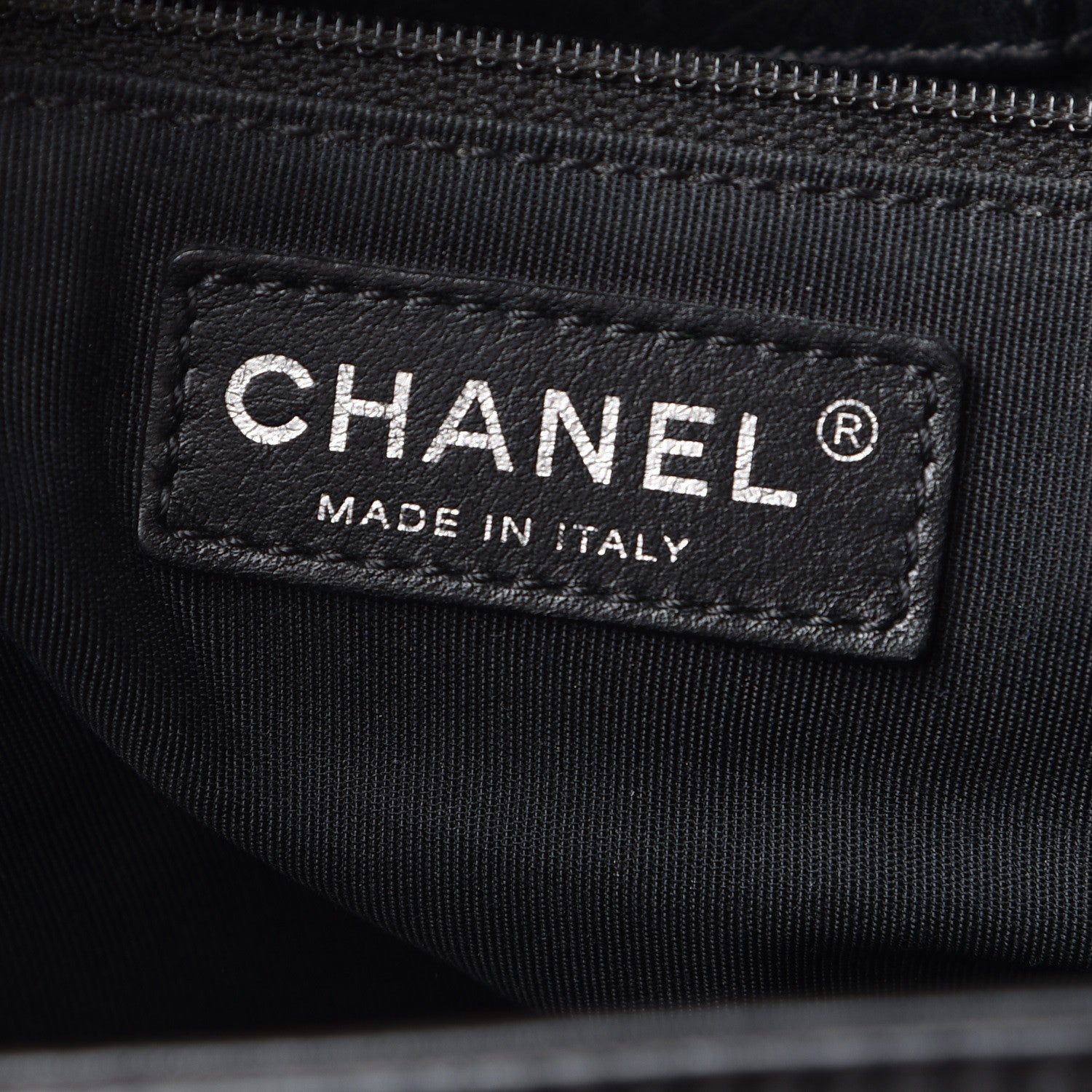 Chanel Calfskin Cerf Executive Shopper Tote Black 6 of 16