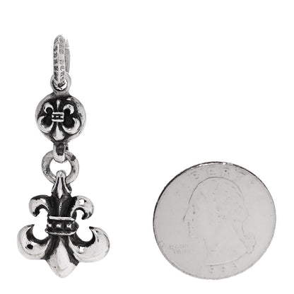 Chrome Hearts Sterling Silver Ball BS Fleur de Lis Pendant 2 of 5