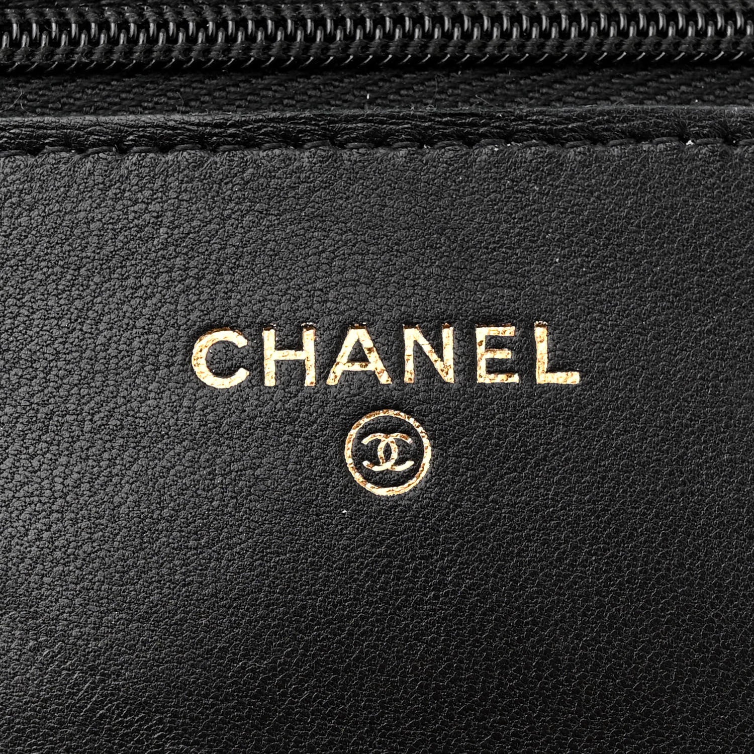 Chanel Lambskin Quilted Wallet On Chain WOC Black 6 of 12
