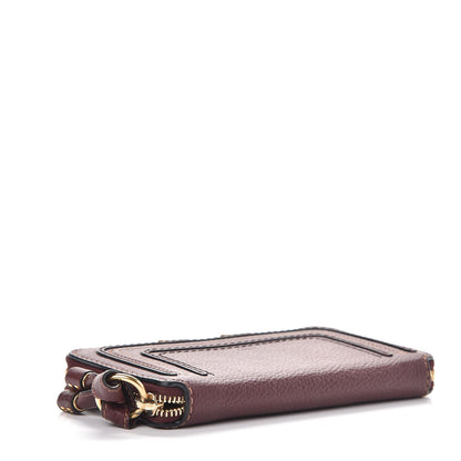 Chloe Grained Calfskin Marcie Long Zip Around Wallet Dark Velvet 4 of 8