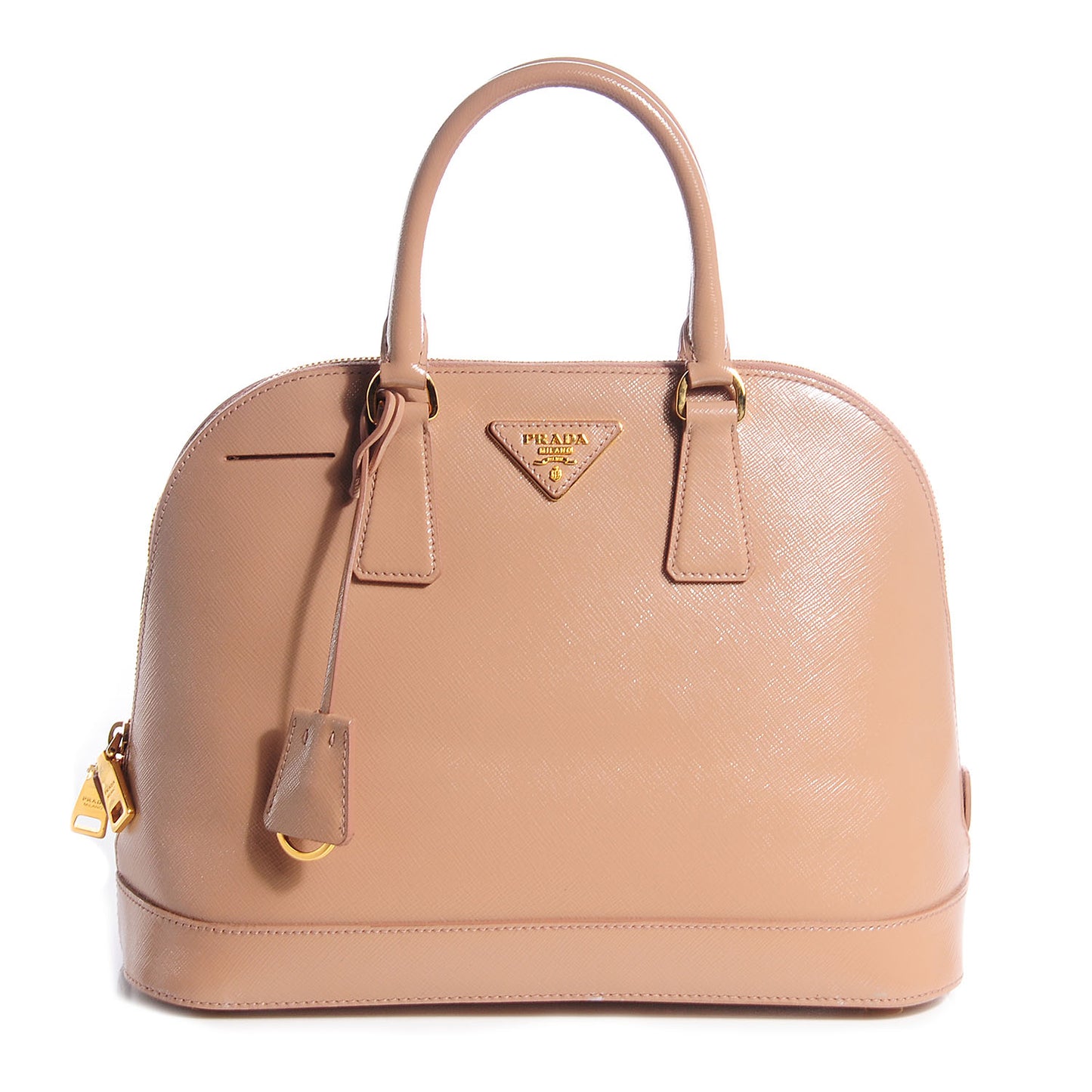 Saffiano Vernice Promenade Dome Tote Cammeo