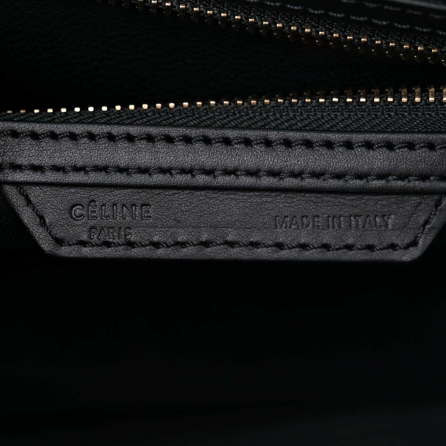 Celine Elephant Calfskin Mini Bi-Color Luggage Black White 6 of 12