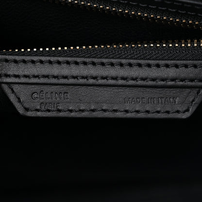Celine Elephant Calfskin Mini Bi-Color Luggage Black White 6 of 12