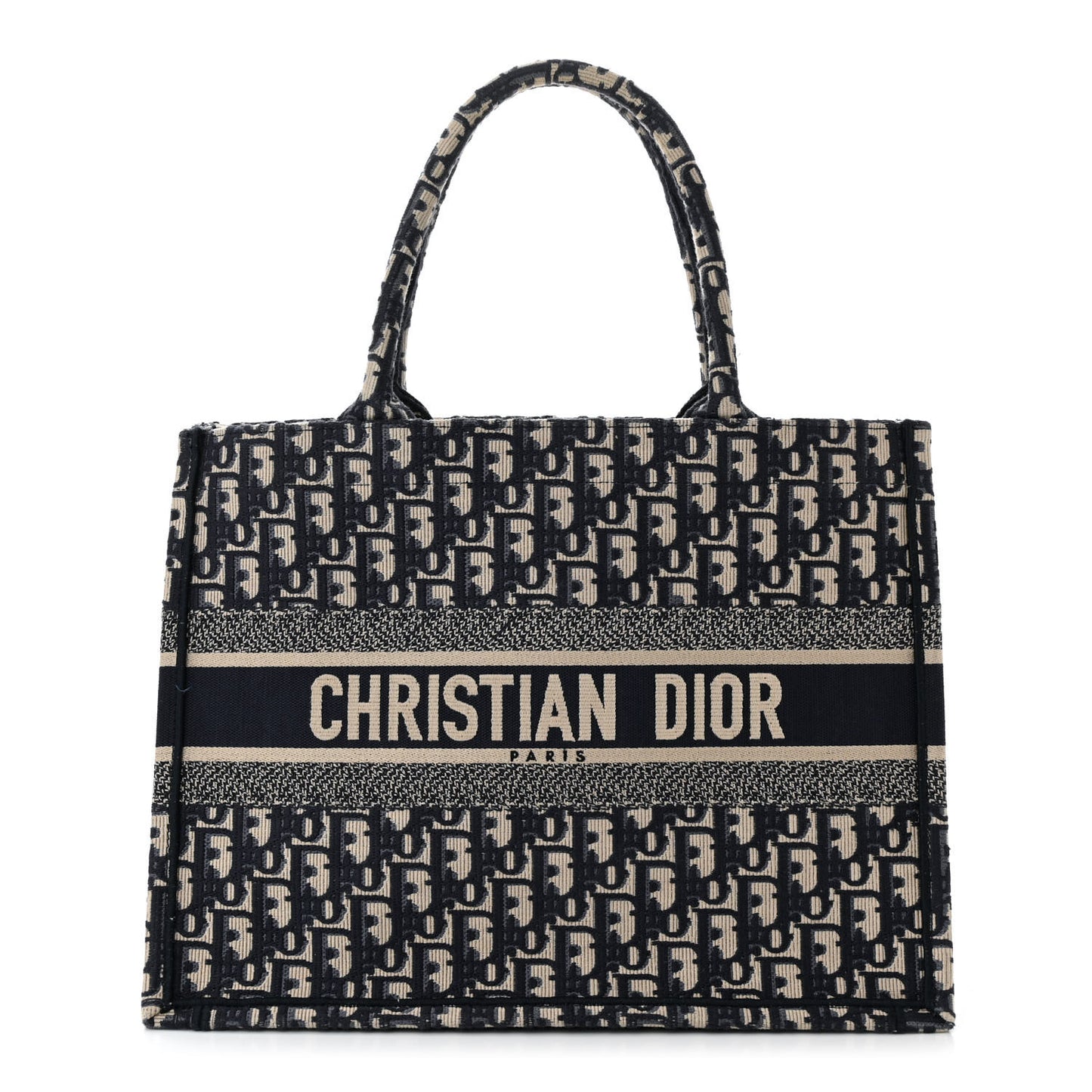 Oblique Medium Book Tote Blue Multicolor
