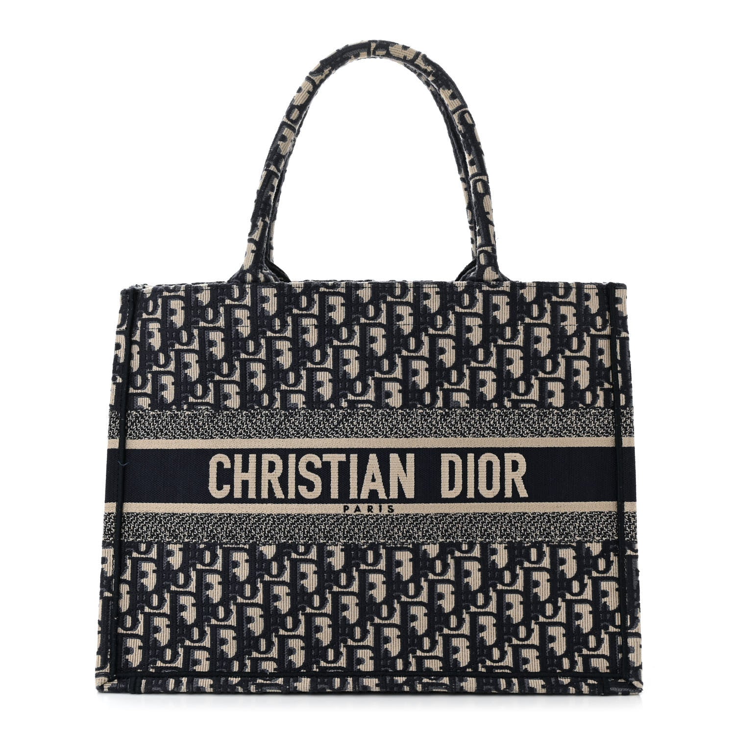 Christian Dior Oblique Medium Book Tote Blue Multicolor 1 of 10