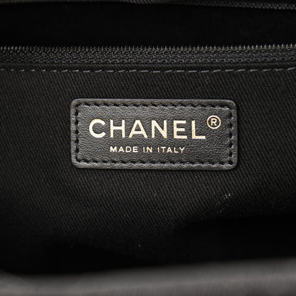 Chanel Woven Straw Raffia Small Deauville Tote Charcoal 6 of 11