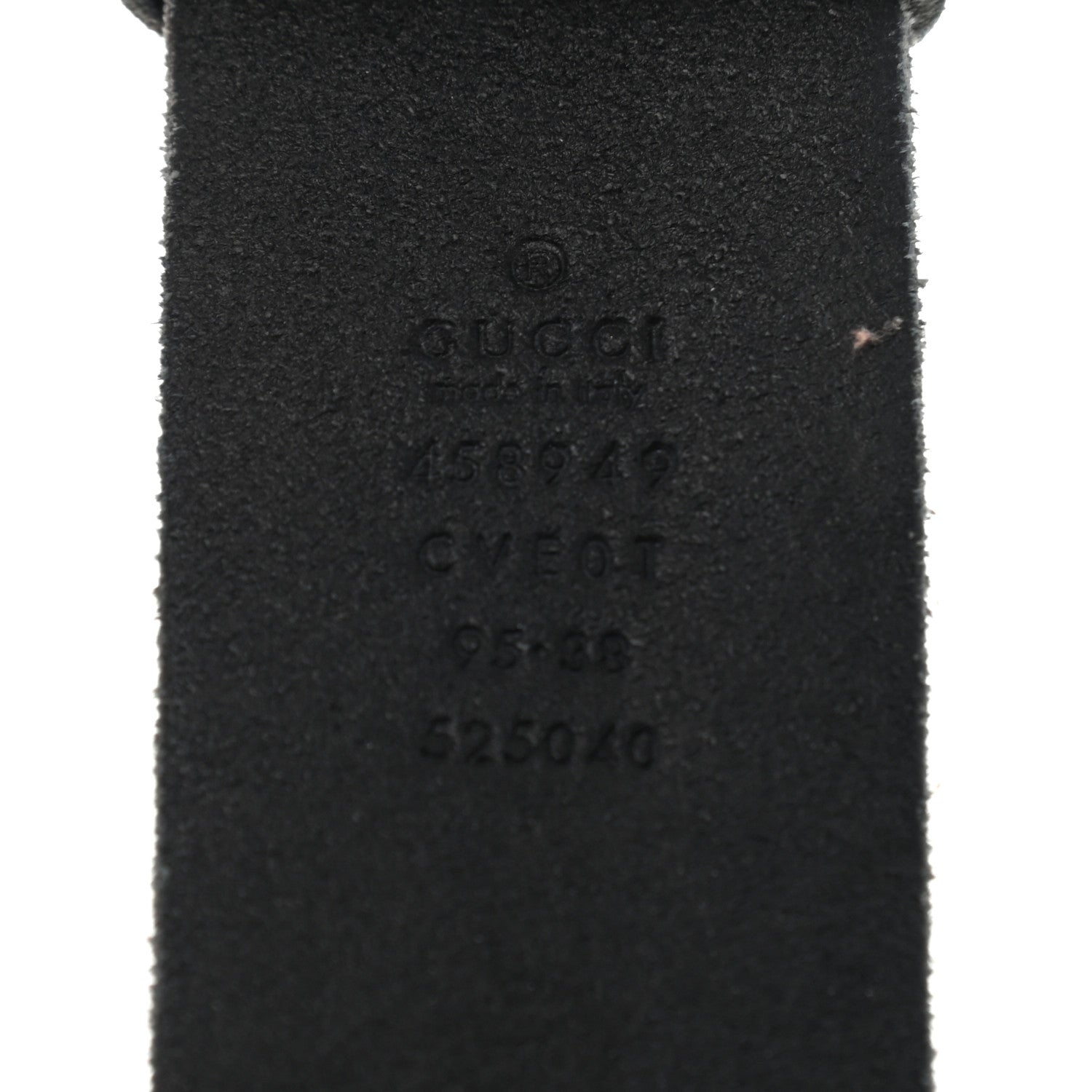 Gucci Faded Calfskin Snake Double G 40mm Belt 95 38 Black 3 of 7