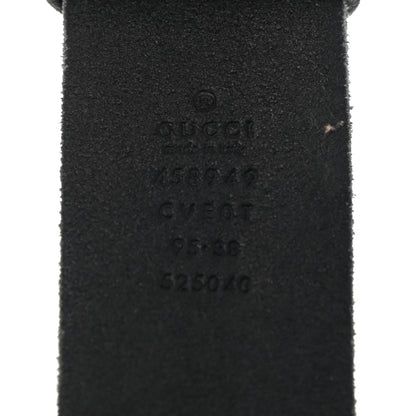 Gucci Faded Calfskin Snake Double G 40mm Belt 95 38 Black 3 of 7