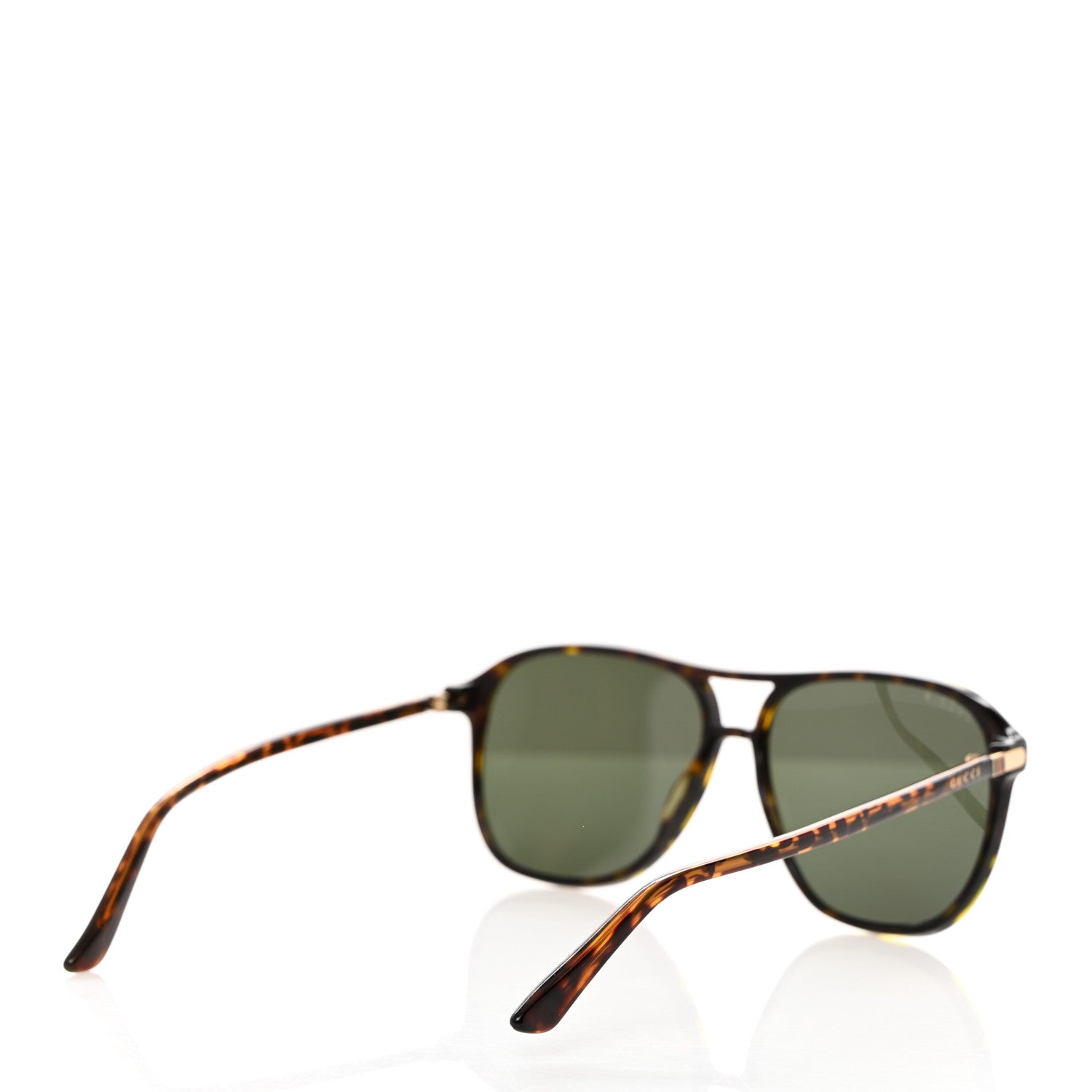 Gucci Polarized Aviator Web GG Sunglasses GG0016S Tortoise 4 of 8