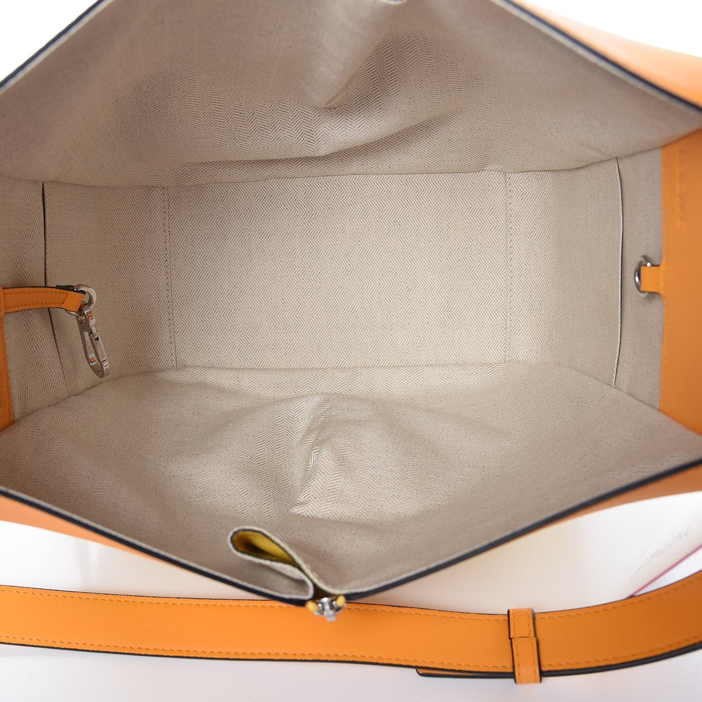 Calfskin Small Hammock Shoulder Bag Mandarin Yellow