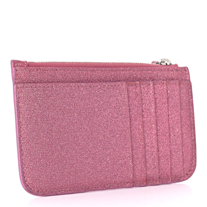 Balenciaga Sparkling Fabric Logo Large Cash Long Coin Card Holder Sweet Pink Black 3 of 8