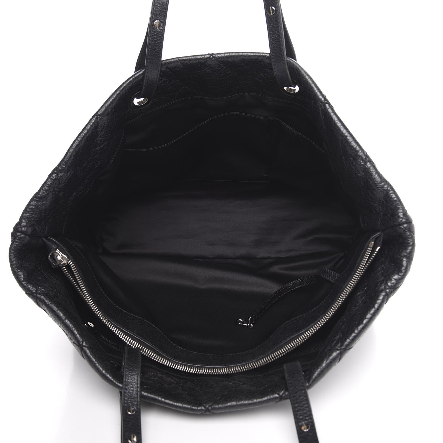 Chanel Glazed Calfskin Large On The Road Tote Black 5 of 14