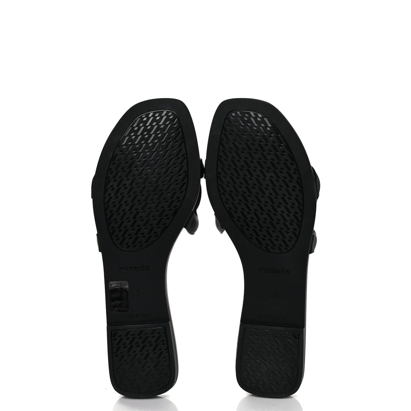 Rubber Aloha Sandals 38 Black