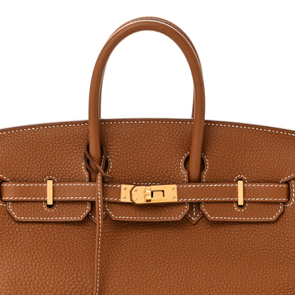 Hermes Togo Birkin 25 Gold 8 of 10