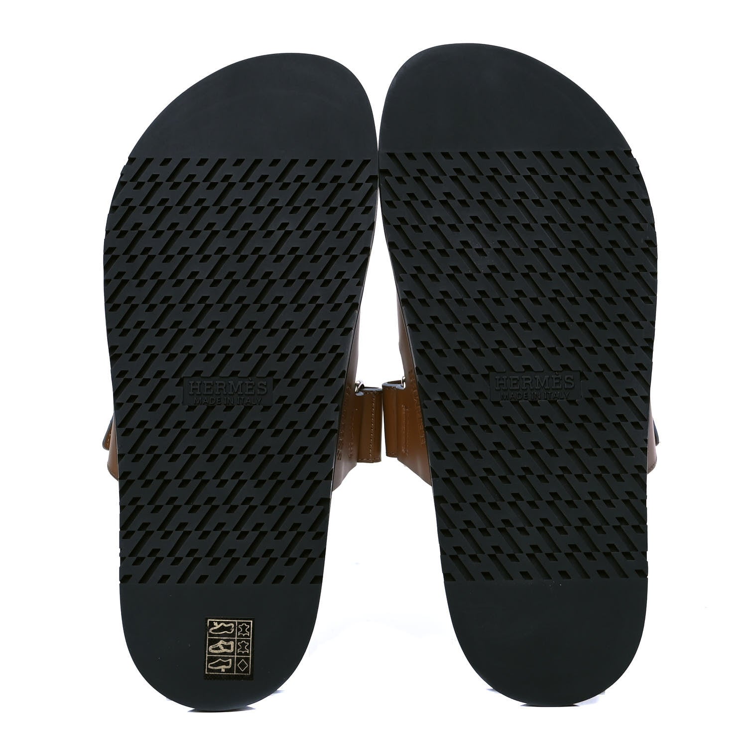 Hermes Calfskin Womens Chypre Sandals 40 Gold 4 of 4