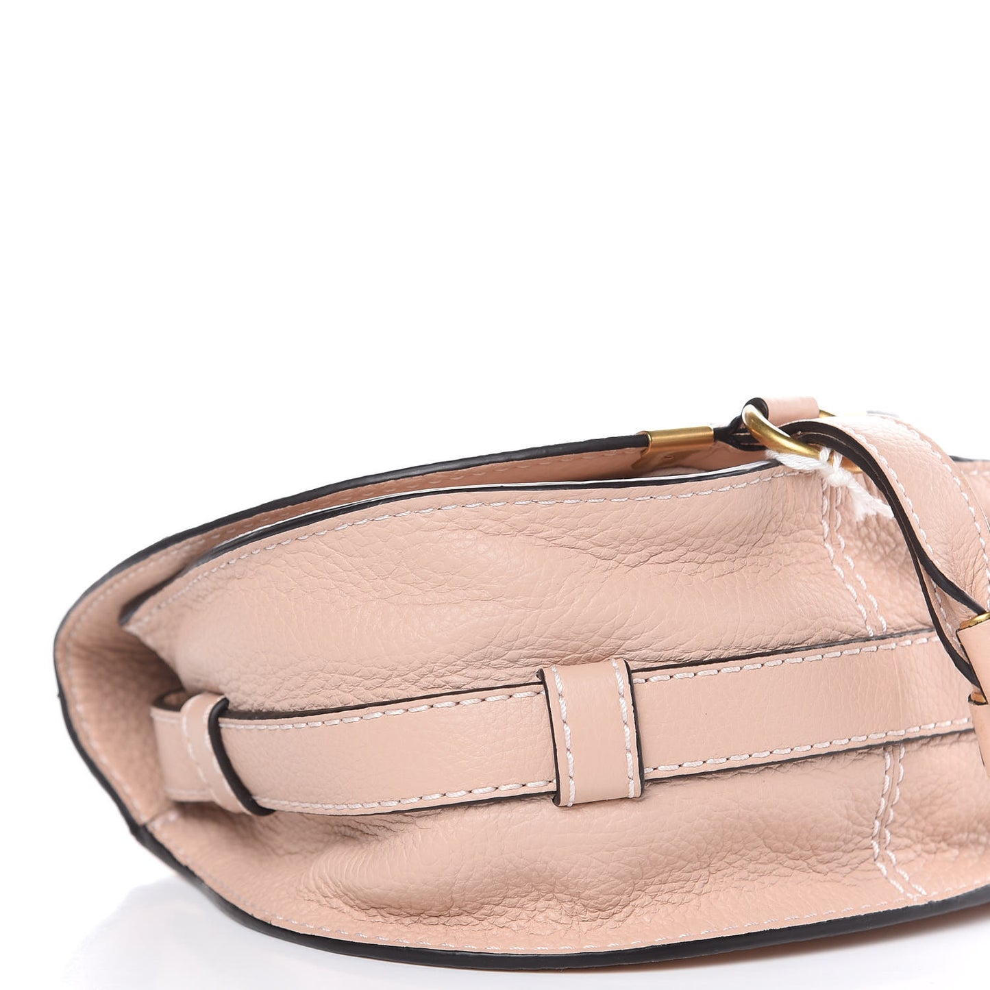 Calfskin Mini Marcie Round Crossbody Bag Blush Nude