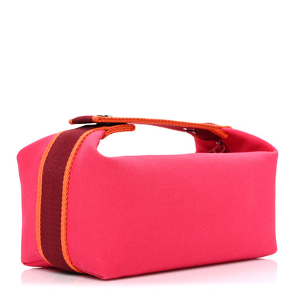 Hermes Canvas Small Bride-A-Brac Pouch Hibiscus 3 of 7