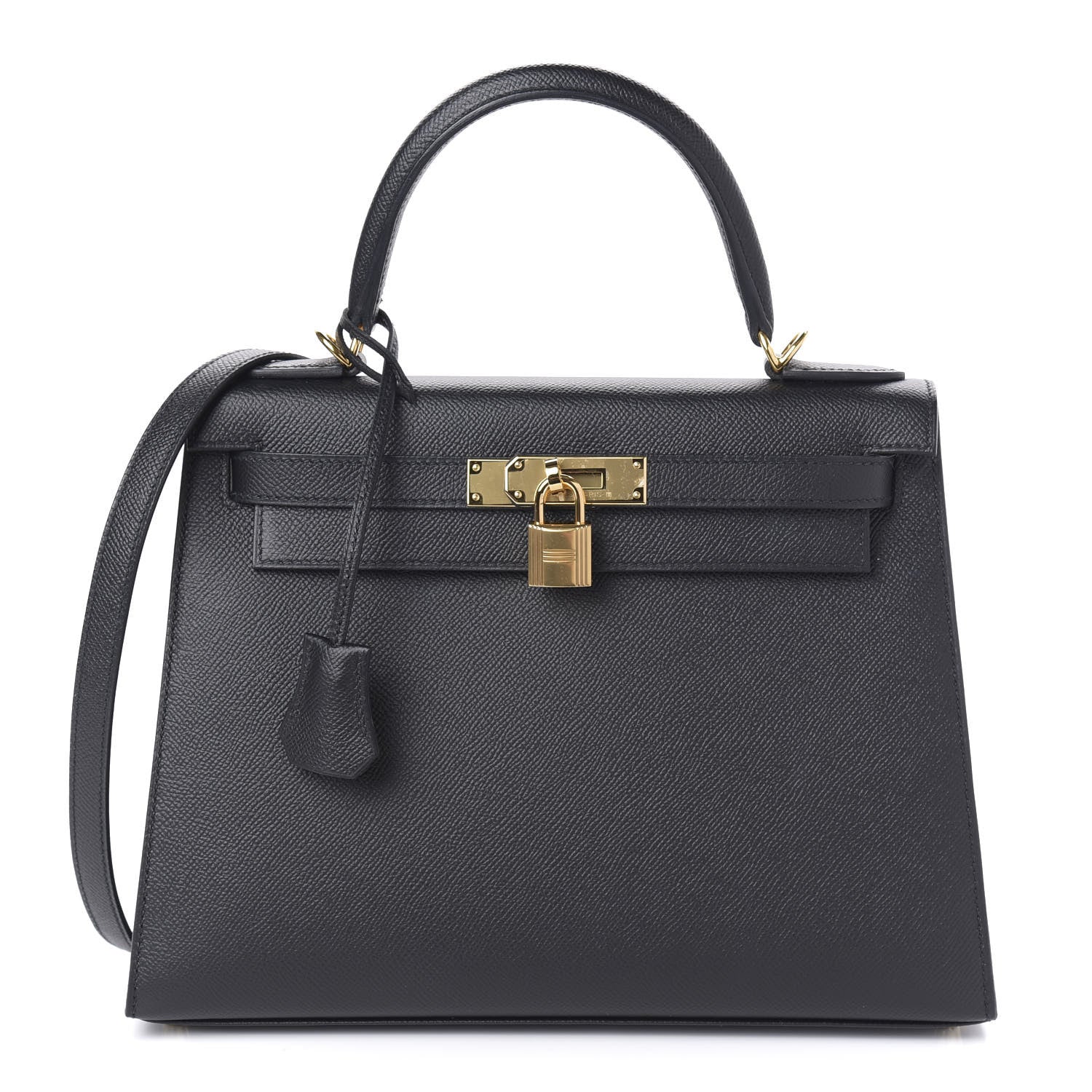 Hermes Epsom Kelly Sellier 28 Black 1 of 12