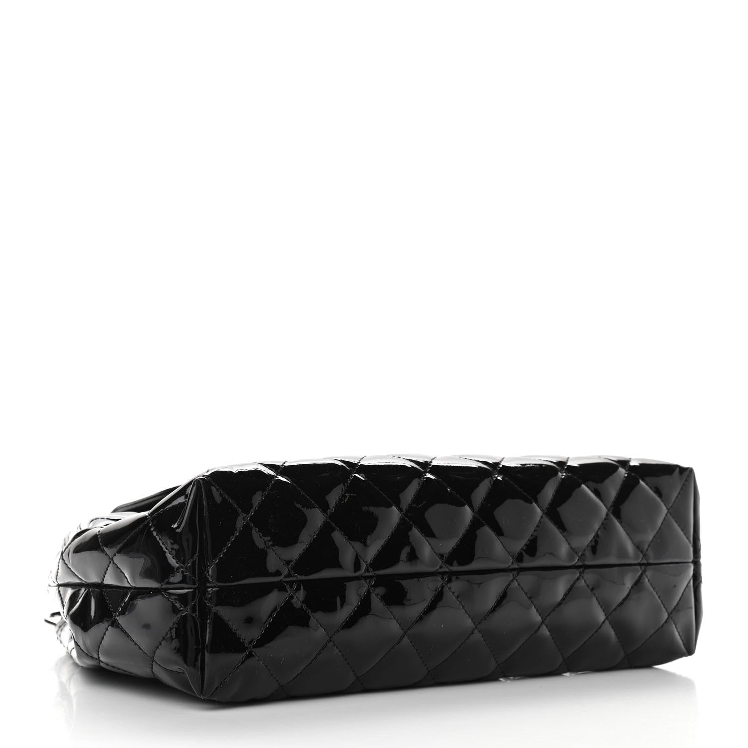 Chanel Patent Quilted Large Coco Shine Accordion Flap Black 3 of 10