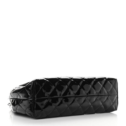 Chanel Patent Quilted Large Coco Shine Accordion Flap Black 3 of 10