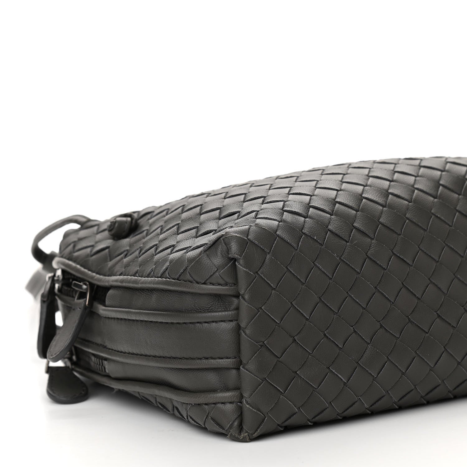 Bottega Veneta Nappa Intrecciato Crossbody Messenger Light Grey 11 of 12