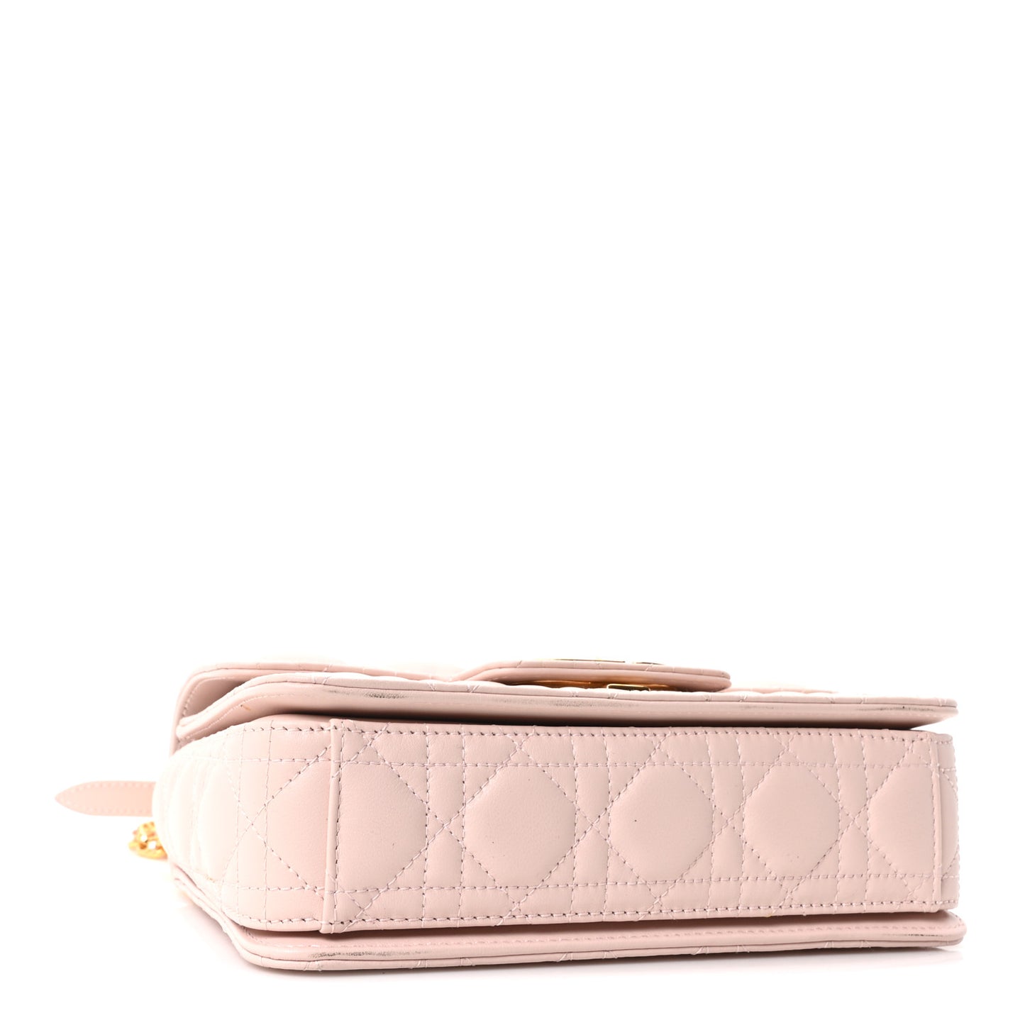 Lambskin Cannage Small Jolie Top Handle Bag Rose Poudre