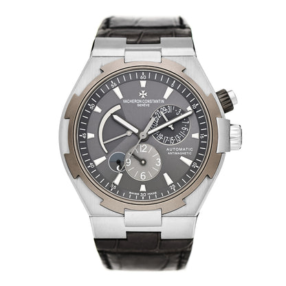 Vacheron Constantin Stainless Steel Alligator 42mm Overseas Dual Time Automatic Watch Grey 47450/000W-9511 1 of 5