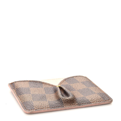 Louis Vuitton Damier Ebene Caissa Card Holder Rose Ballerine 4 of 6