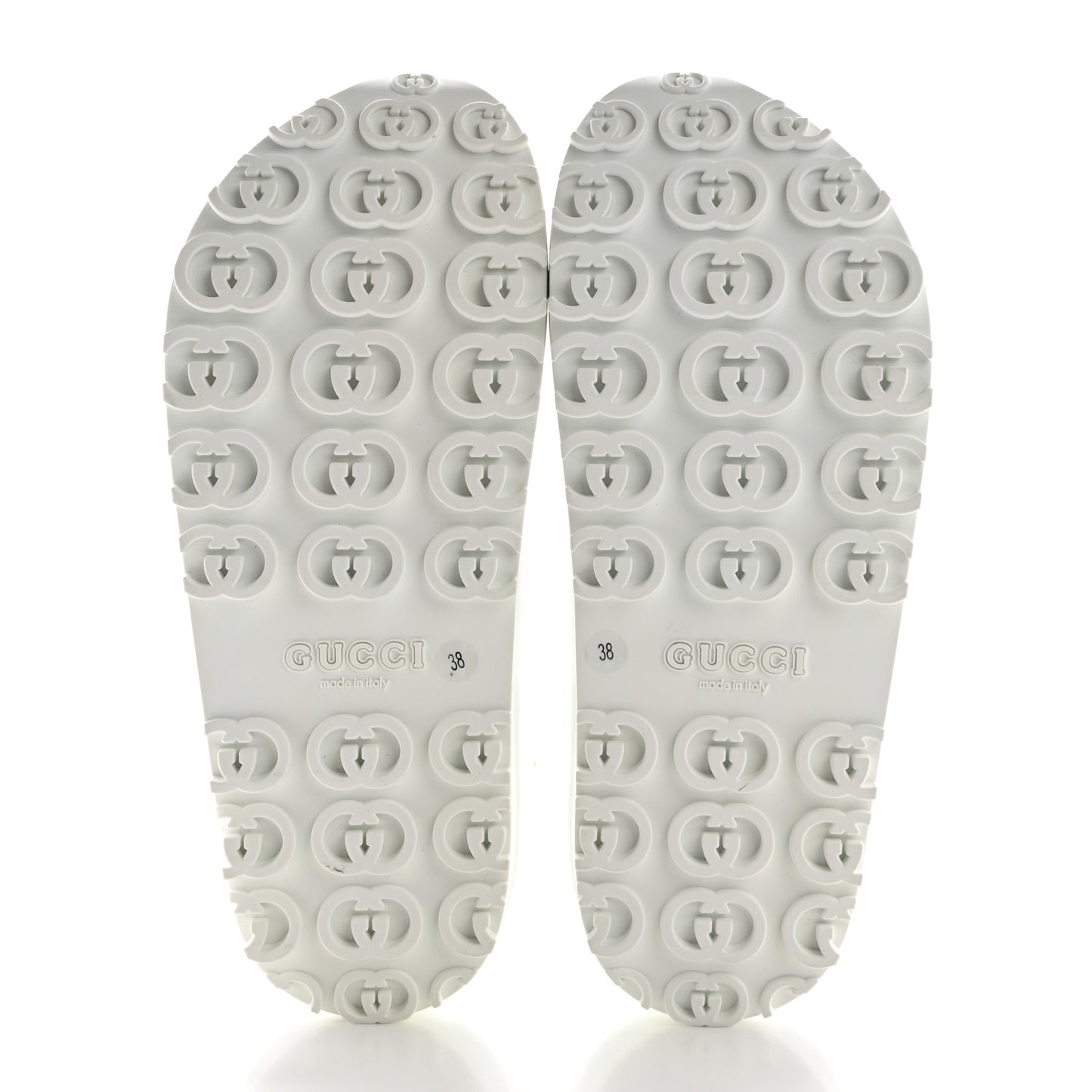 Soft Rubber Horsebit Touch Womens Strapped Sandals 38 Great White