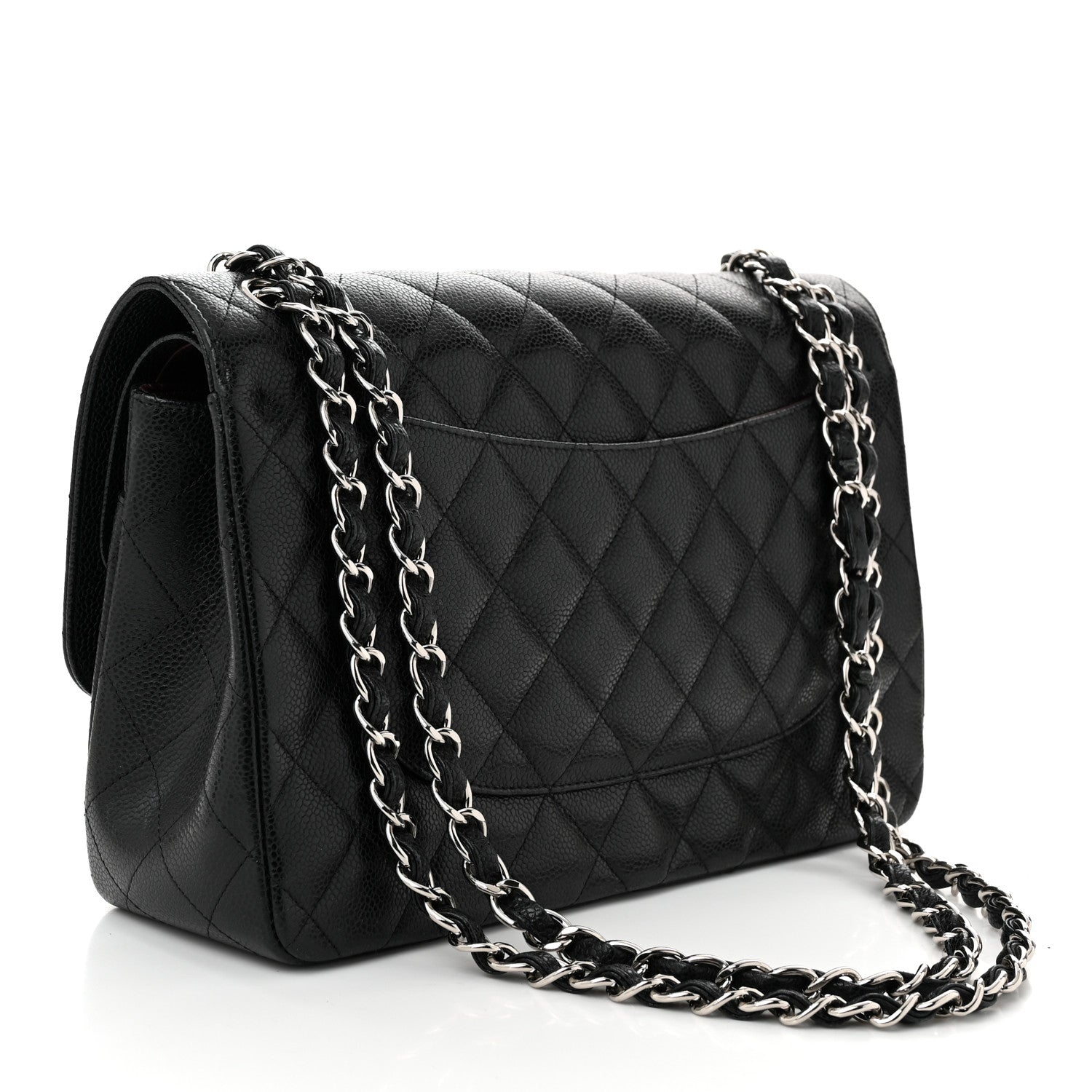 Chanel Caviar Quilted Jumbo Double Flap Black 3 of 10