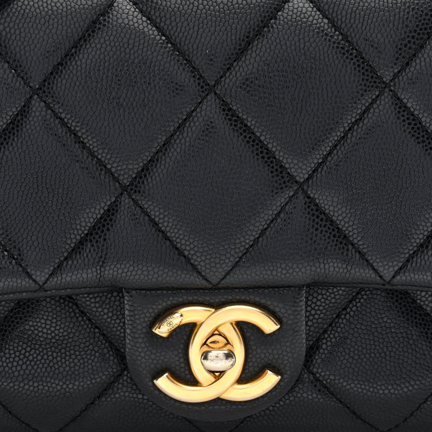 Chanel Caviar Quilted Small Twist Your Buttons Flap Black 8 of 10