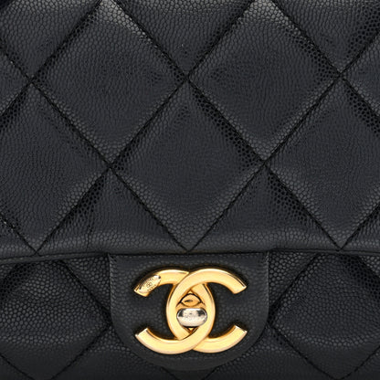 Chanel Caviar Quilted Small Twist Your Buttons Flap Black 8 of 10