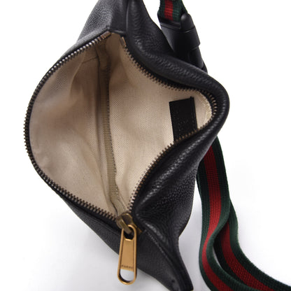 Gucci Grained Calfskin Small Logo Belt Bag Black 5 of 11