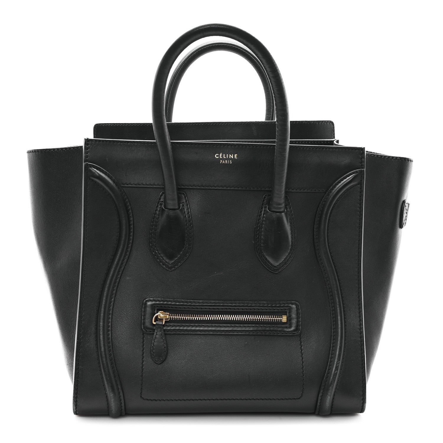 Celine Smooth Calfskin Mini Luggage Black 1 of 11