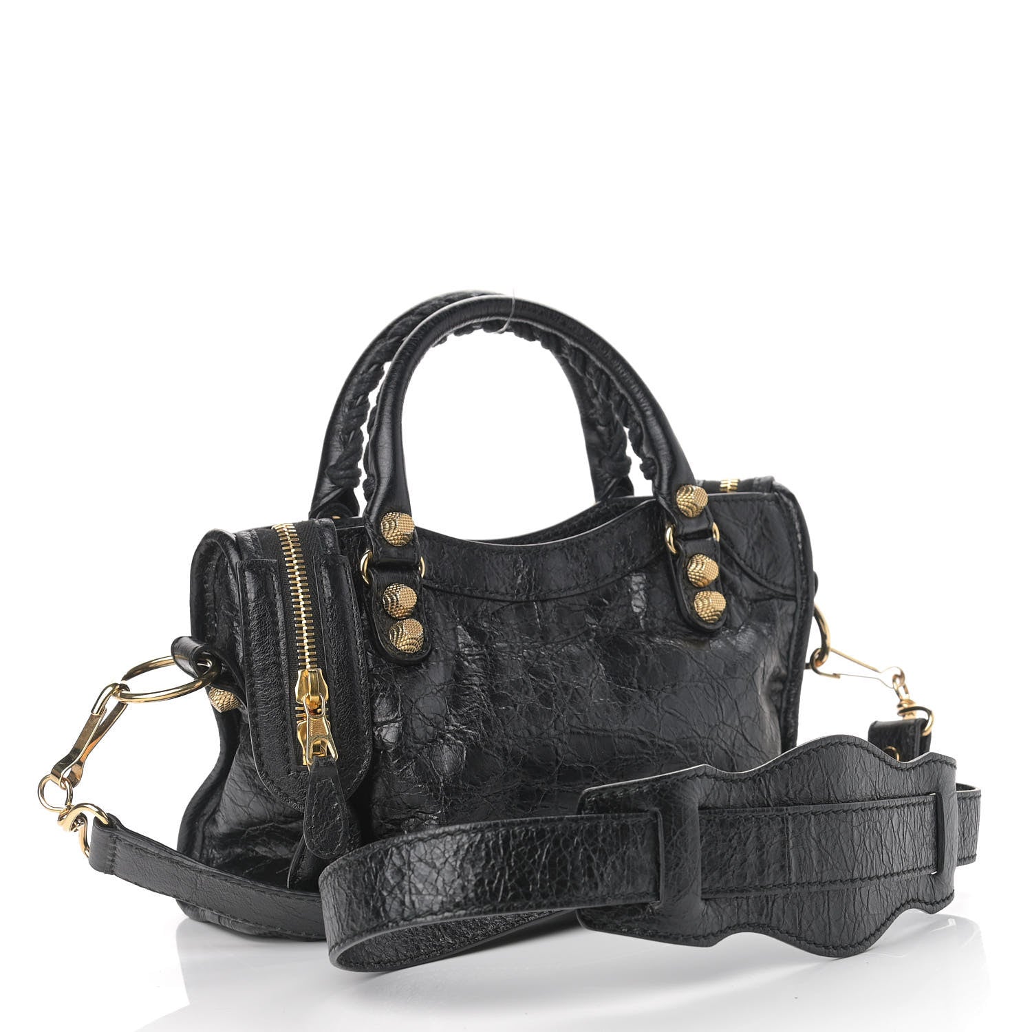 Balenciaga Agneau Giant 12 Gold Hardware Mini City Black 3 of 9