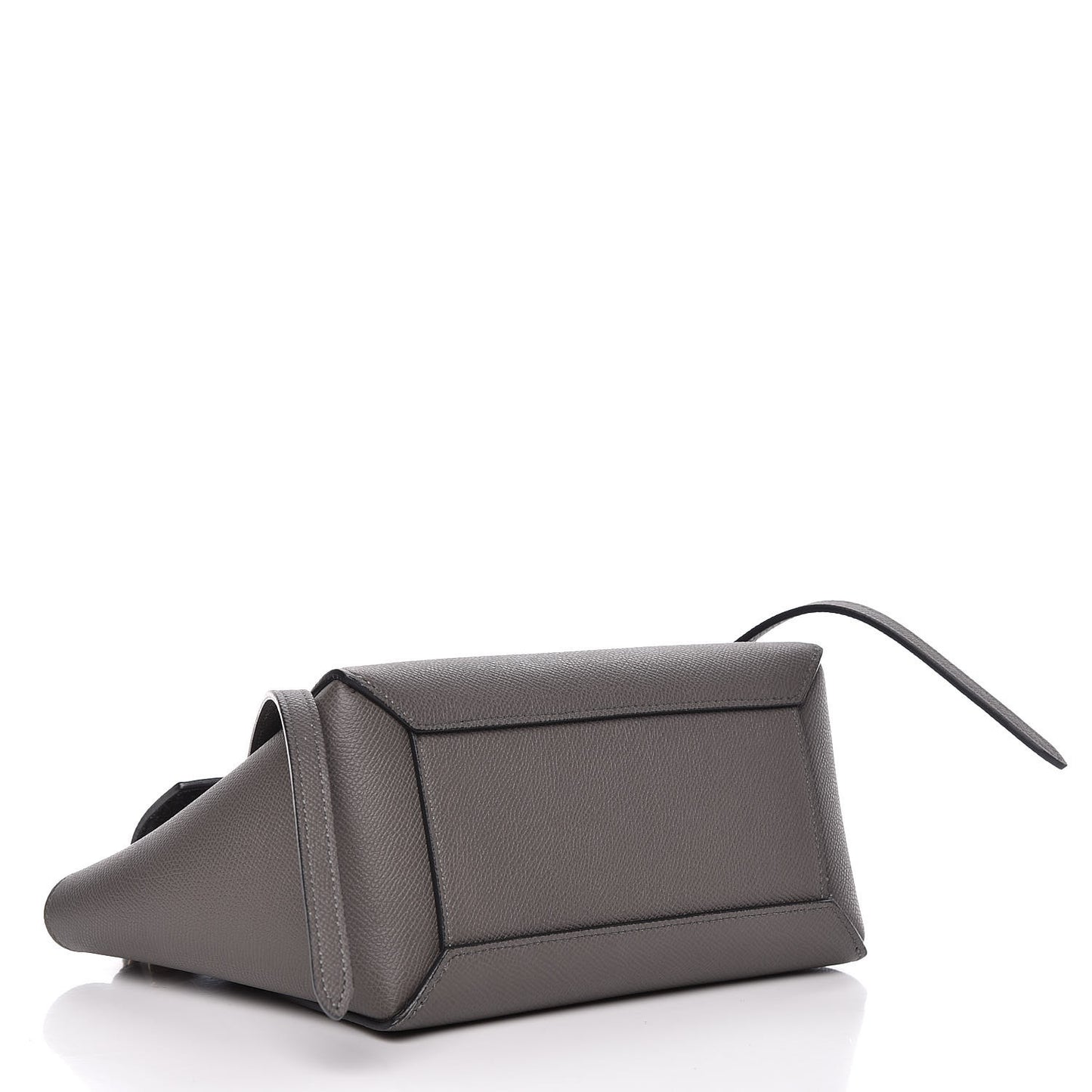 Grained Calfskin Nano Belt Bag Grey