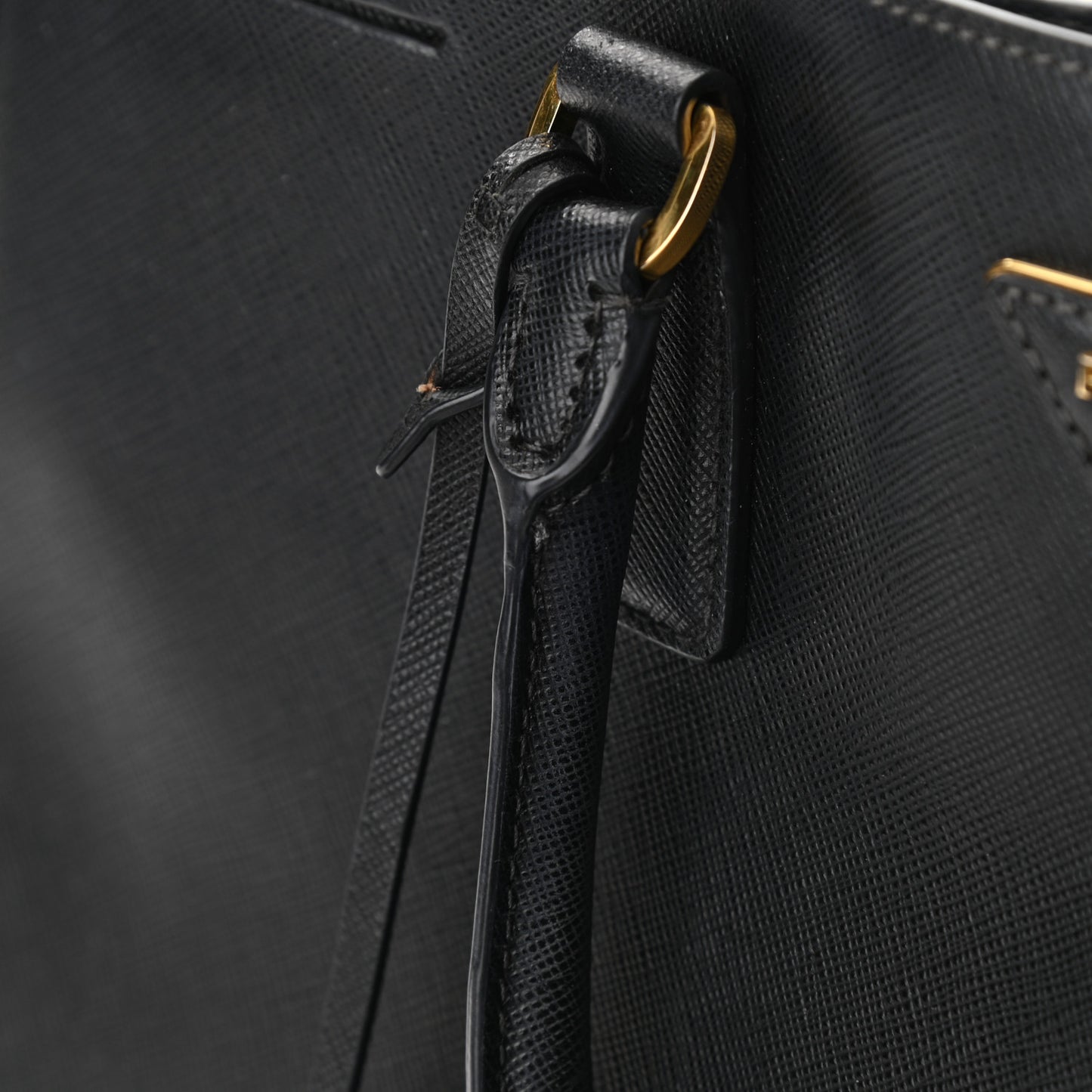 Saffiano Lux Large Tote Black
