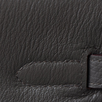 Hermes Taurillon Clemence Birkin 35 Etain 21 of 34