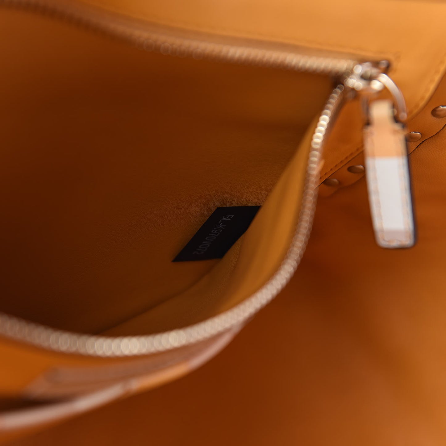 Vitello Native Couture 1975 Medium Rockstud Tote Mandarin Sorbet