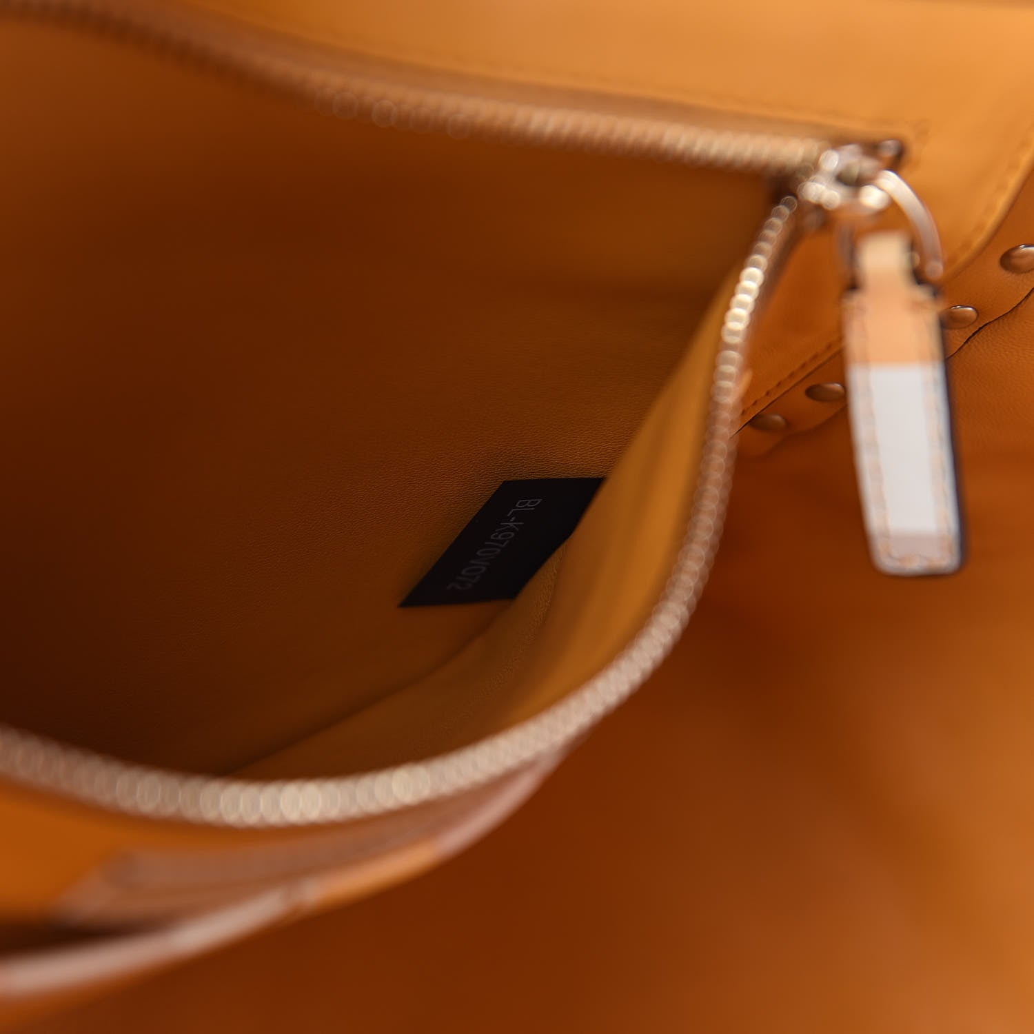 Valentino Garavani Vitello Native Couture 1975 Medium Rockstud Tote Mandarin Sorbet 7 of 11