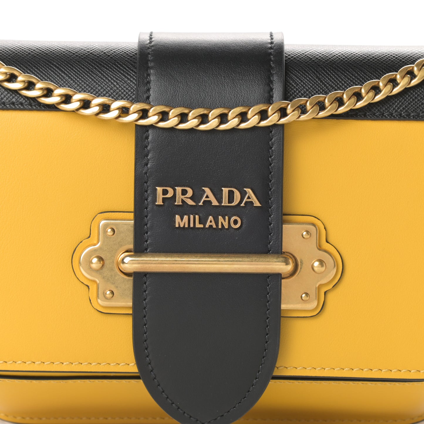 Saffiano City Calf Cahier Belt Bag Soleil Black