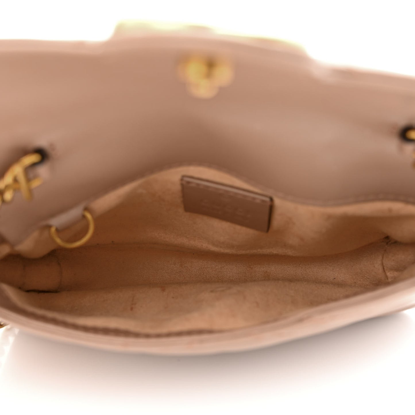 Calfskin Matelasse Super Mini GG Marmont Shoulder Bag Porcelain Rose