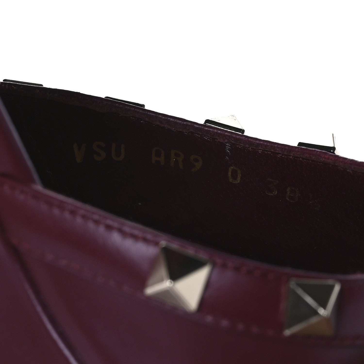 Valentino Garavani Calfskin Rockstud Platform Sandals 38.5 Cerise 8 of 10