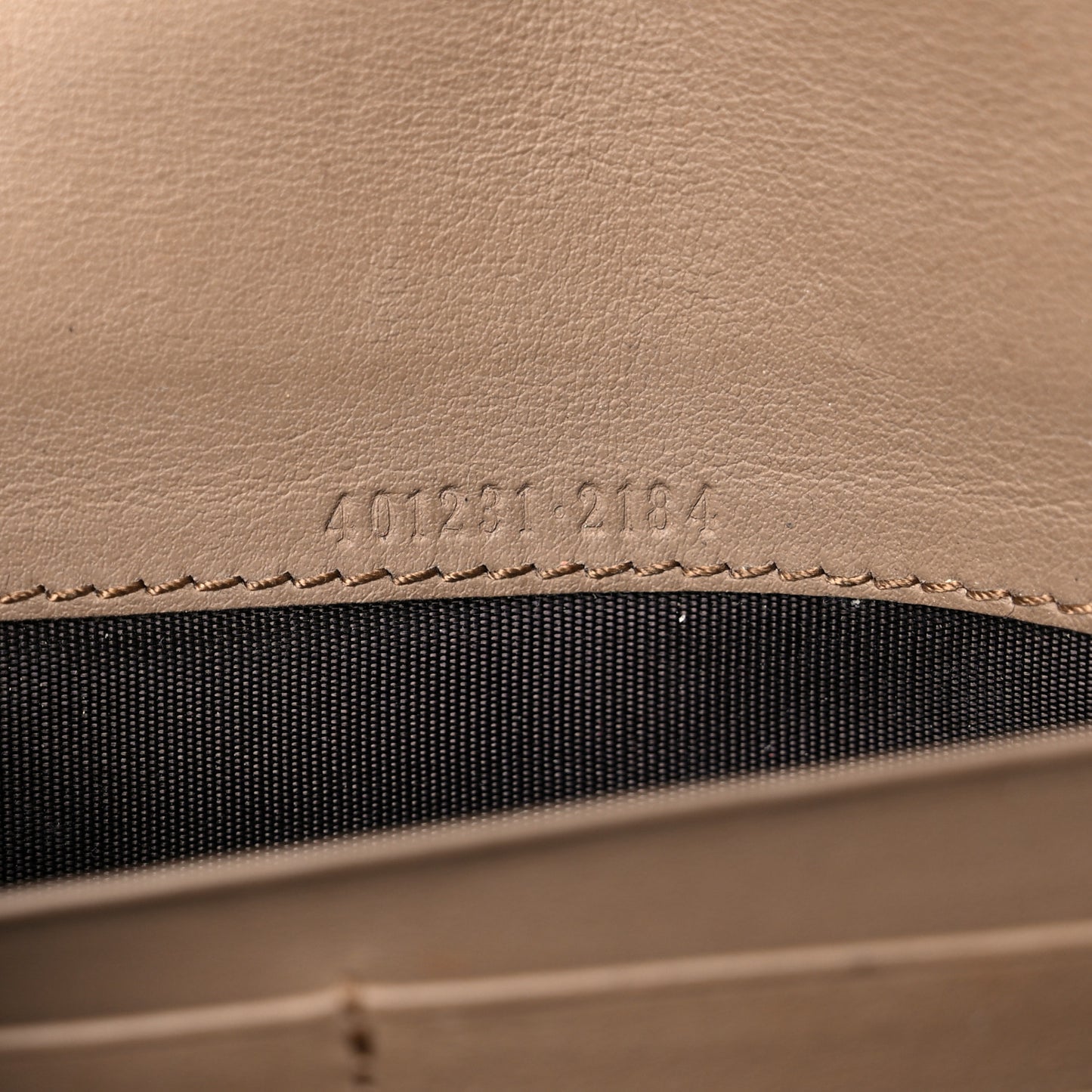 GG Supreme Monogram Mini Dionysus Chain Wallet Beige Taupe
