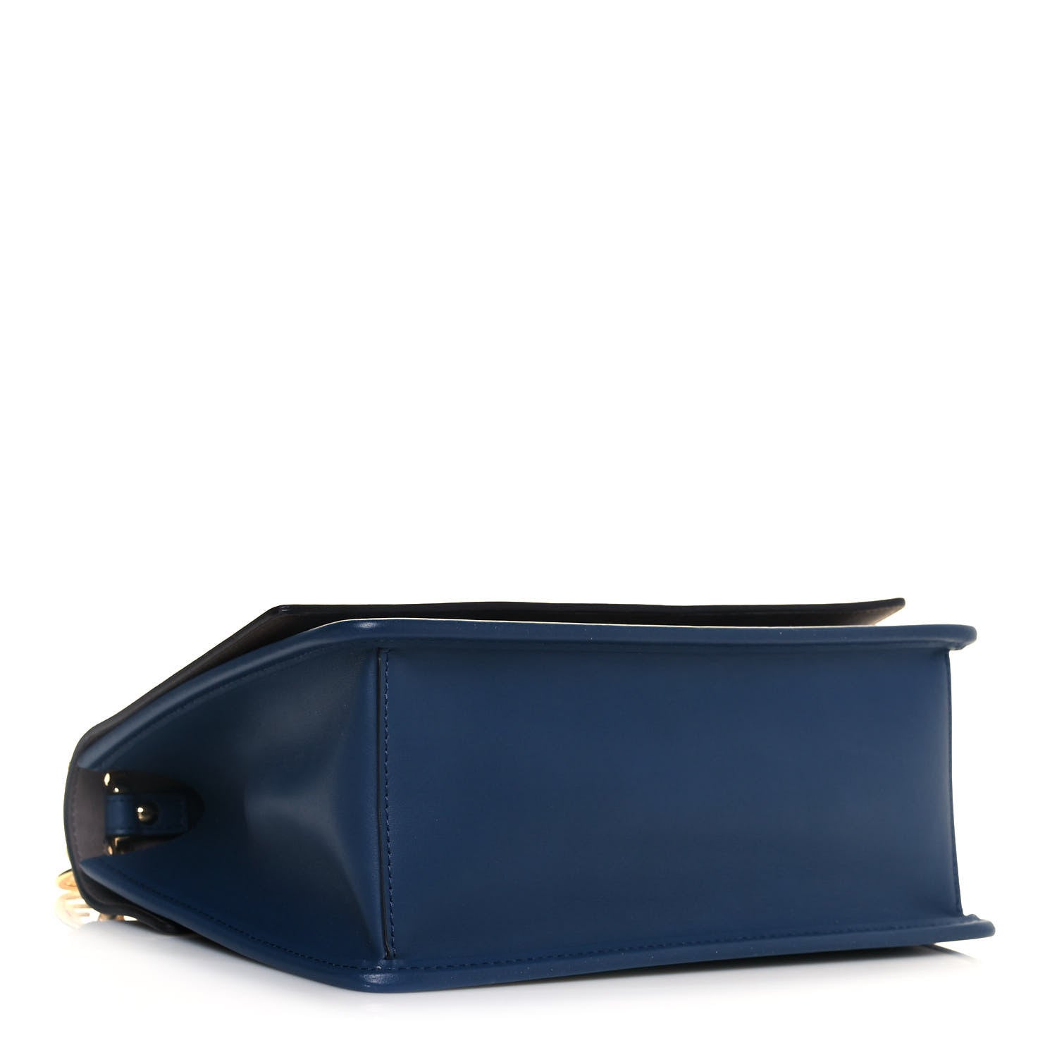 Fendi Vitello Century Opaco F is Fendi Kan I Shoulder Bag Blu Scuro 3 of 9