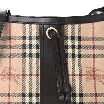 Burberry Haymarket Check Shoulder Bag Chocolate 9 of 15