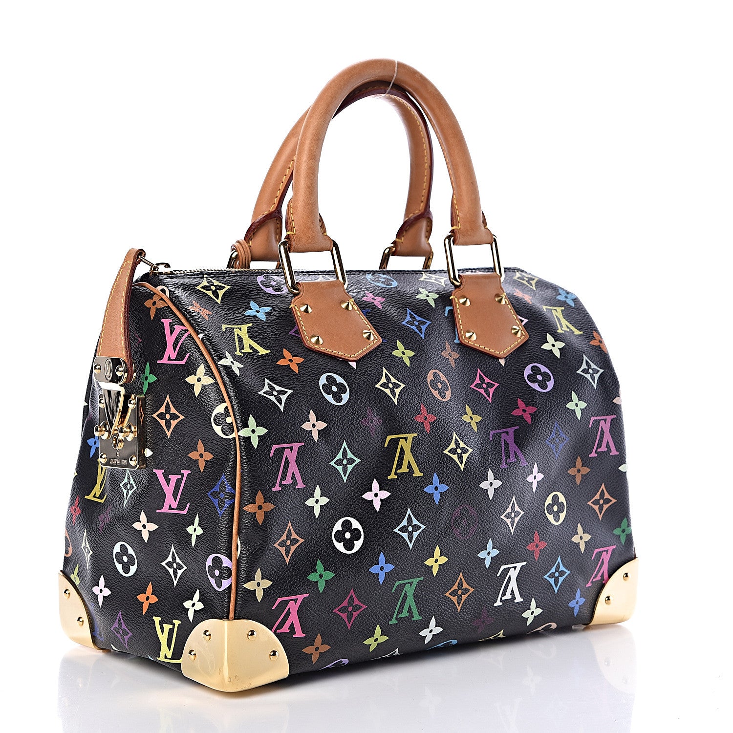 Louis Vuitton Monogram Multicolor Speedy 30 Black 3 of 11