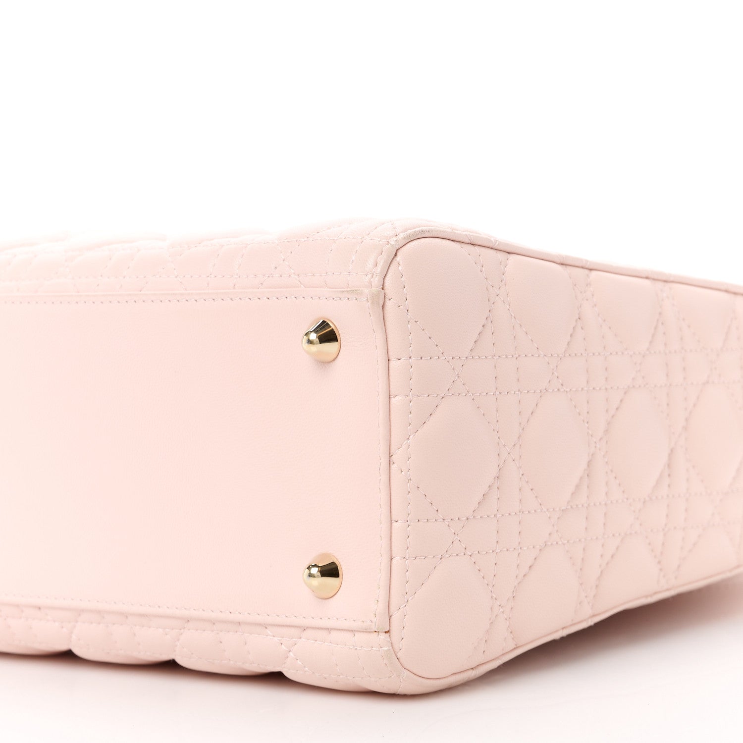 Christian Dior CHRISTIAN DIOR Lambskin Cannage Large Lady Dior Light Pink 11 of 13