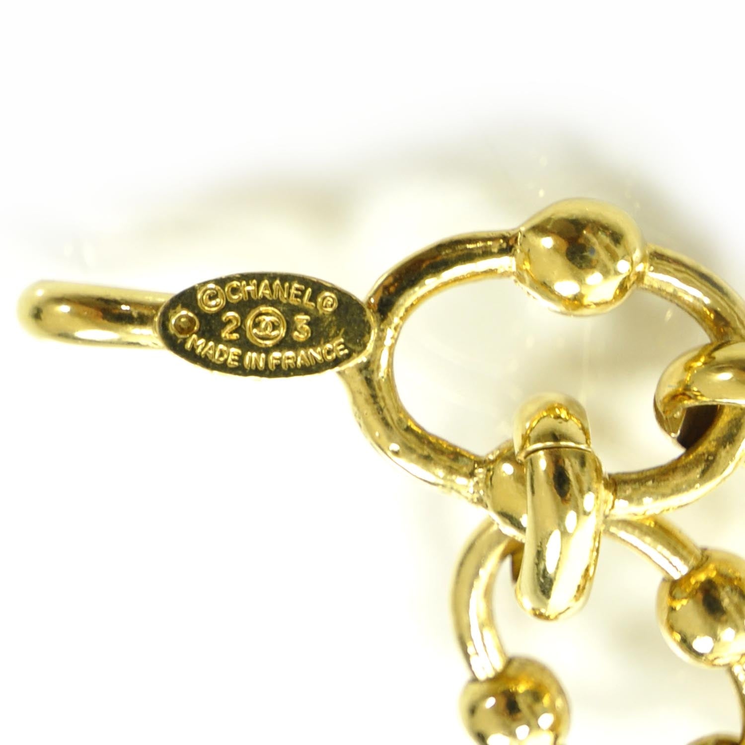 Chanel Chain CC Medallion Belt Gold 4 of 4