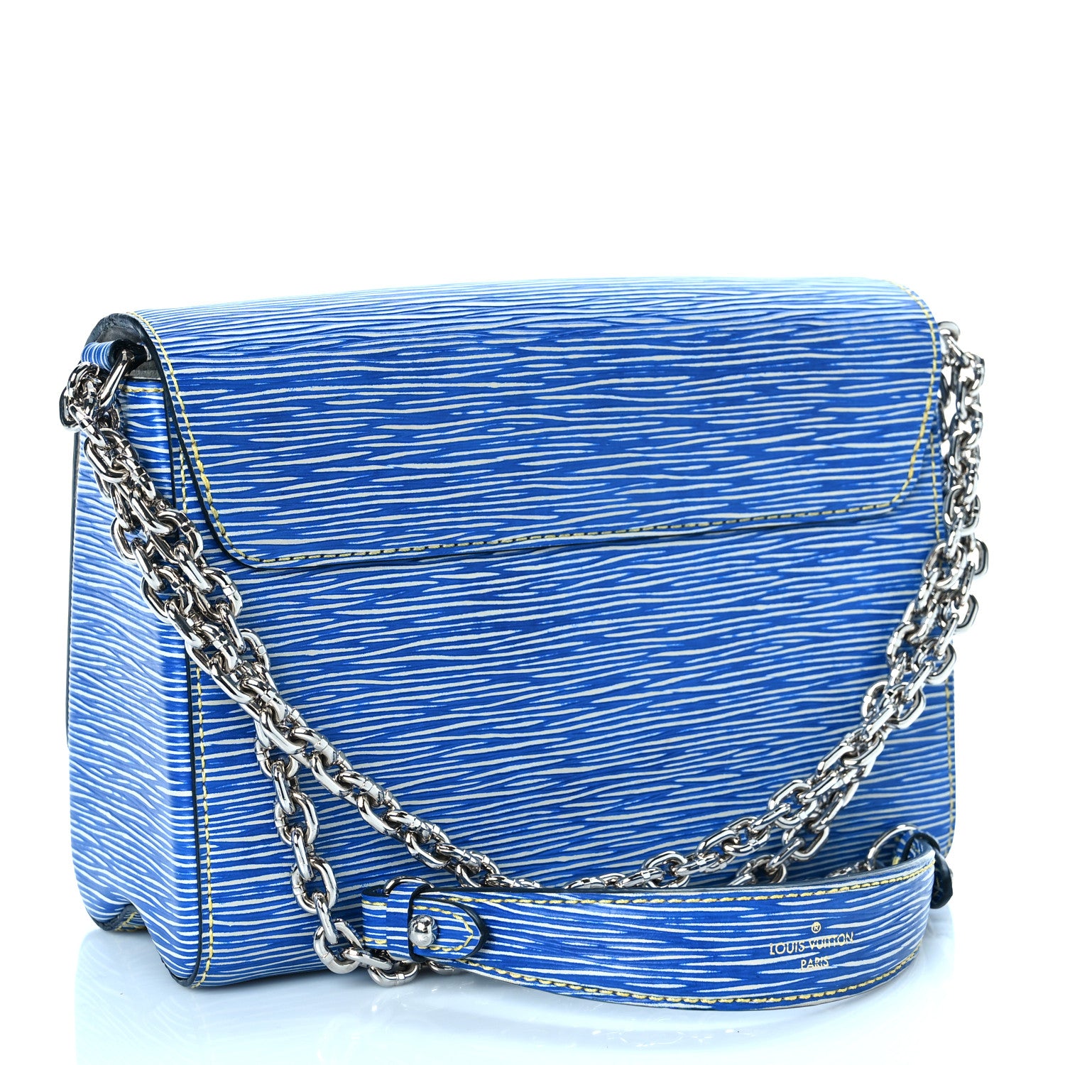 Louis Vuitton Epi Twist Shoulder Bag MM Denim Light 3 of 10